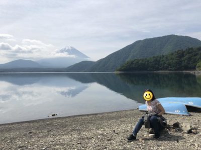 洪庵キャンプ場の湖畔サイト