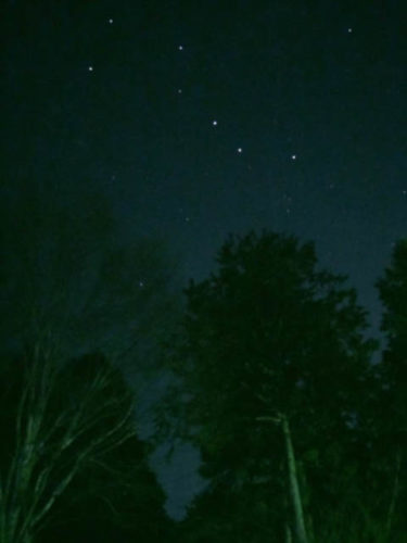 伊奈ヶ湖の北斗七星